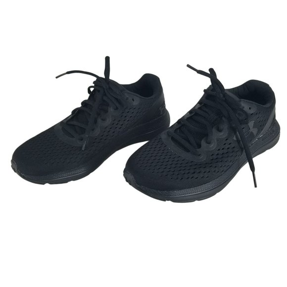 Under Armour Shoes - Under Armour Charged Impulse Black Lace Up Athletic Sneakers US 7 Womens